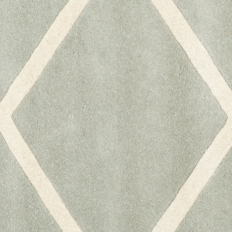 Chatham Hand-Tufted Wool Round Rug in Grey