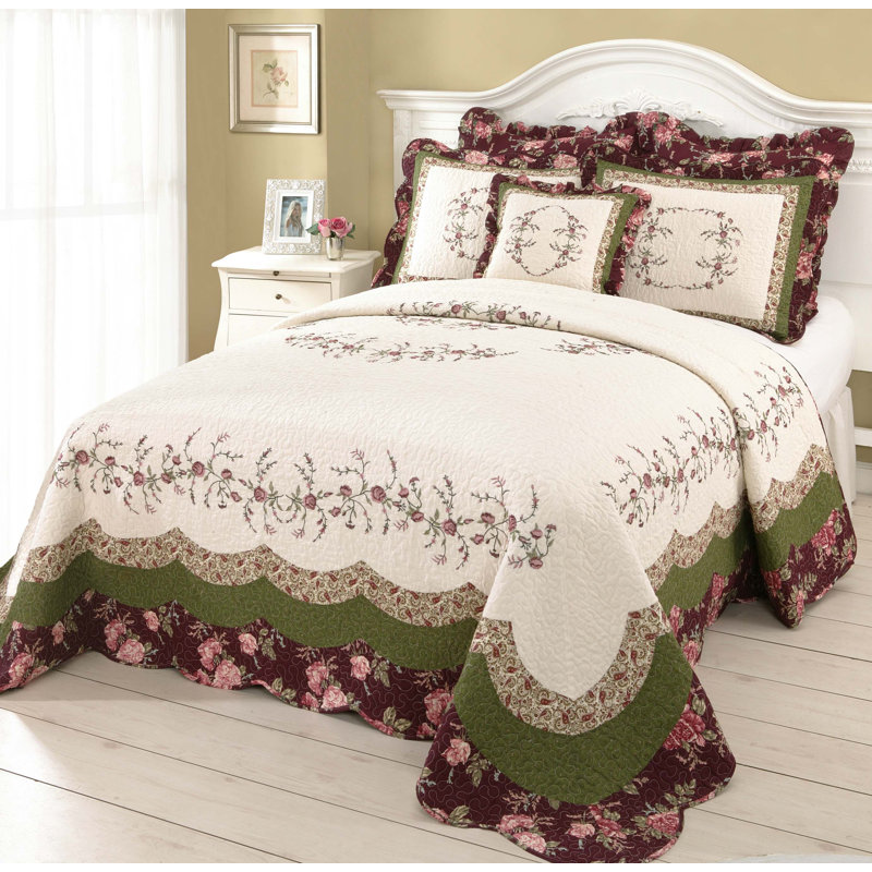 Brooke Embroidered Floral Cotton Standard Pillow Sham