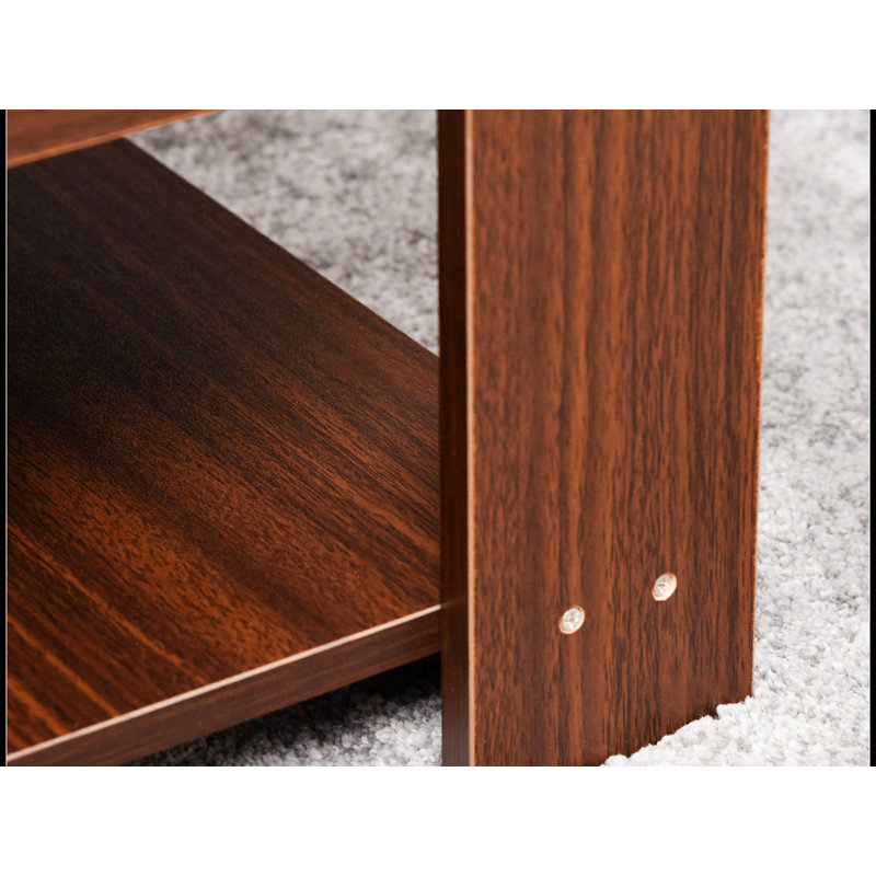 Modern Rectangular Lift-Top Coffee Table with Hidden Storage, Brown