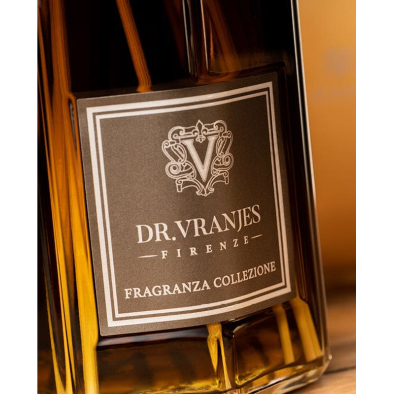 Clear Florentine-Style Glass Reed Diffuser with Woody Fragrance