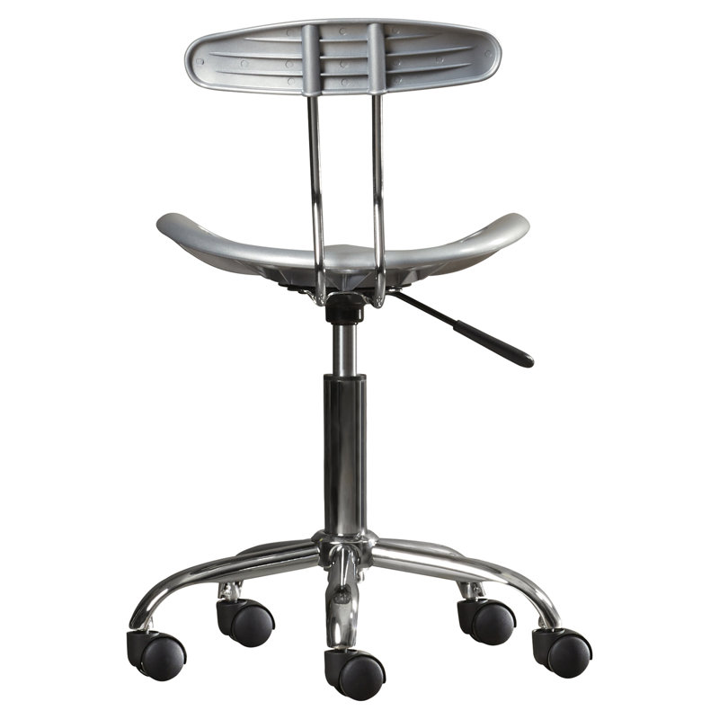 Elliott Compact Swivel Task Chair with Chrome Tractor Seat