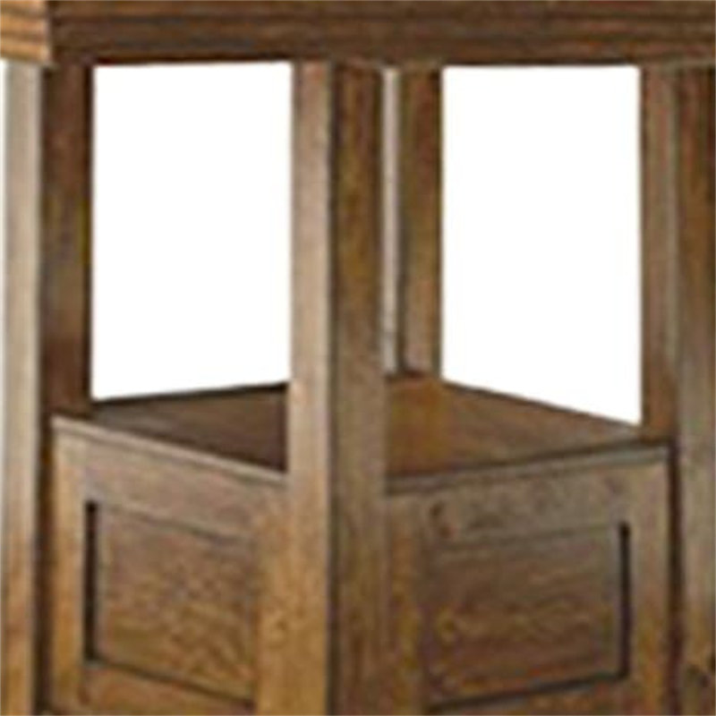 Ralene 42" Brown Reclaimed Wood Extendable Counter Height Table