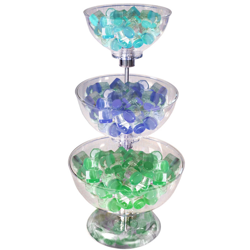 Extra Large Clear Acrylic Three-Tier Display Rack