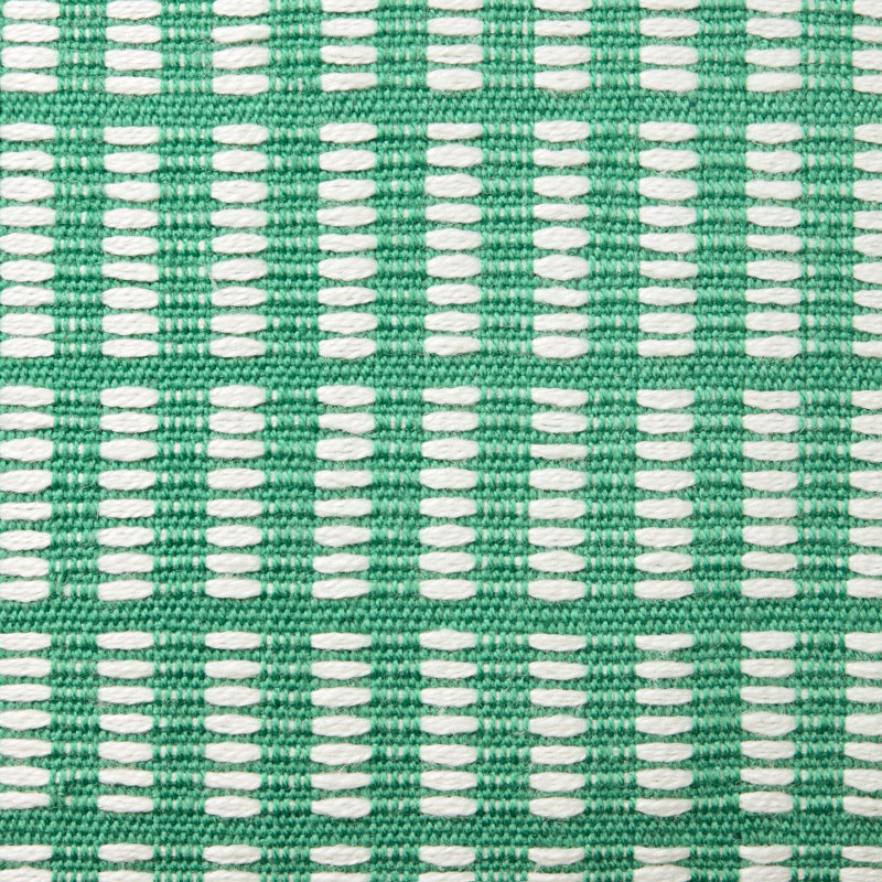 Green and Ivory Geometric Indoor/Outdoor Decorative Pillow 20"x20"