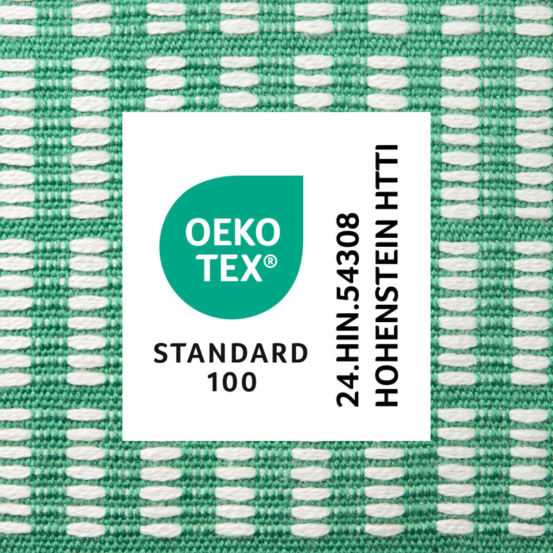 Green and Ivory Geometric Indoor/Outdoor Decorative Pillow 20"x20"