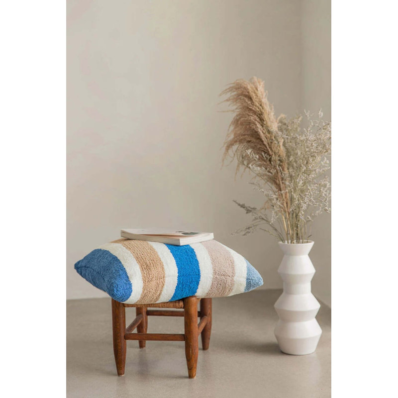 Nautical Striped 20" x 20" Square Throw Pillow
