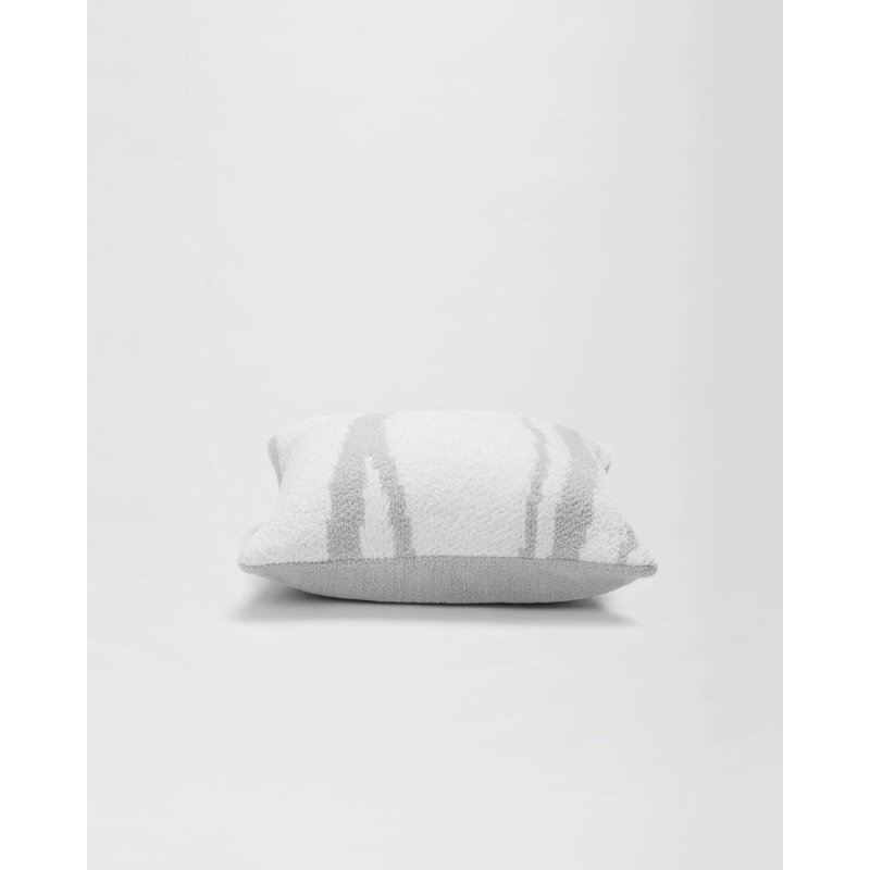 Cloud Gray and Off-White Memory Foam Square Pillow