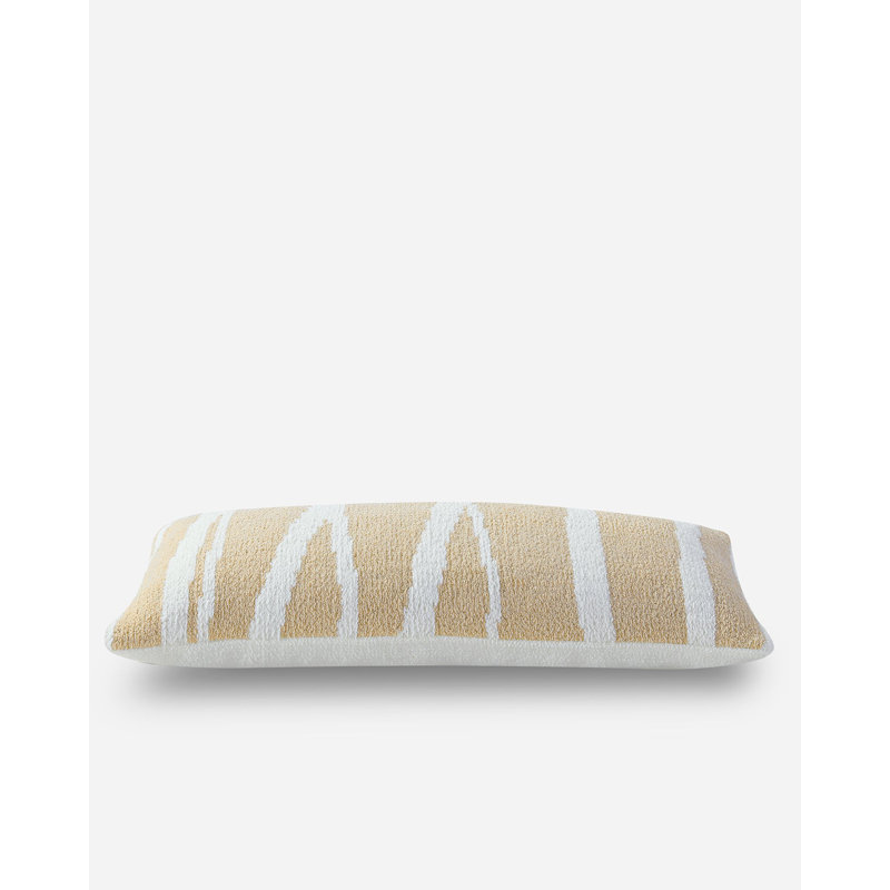 Sahara Tan and Off-White Memory Foam Lumbar Pillow