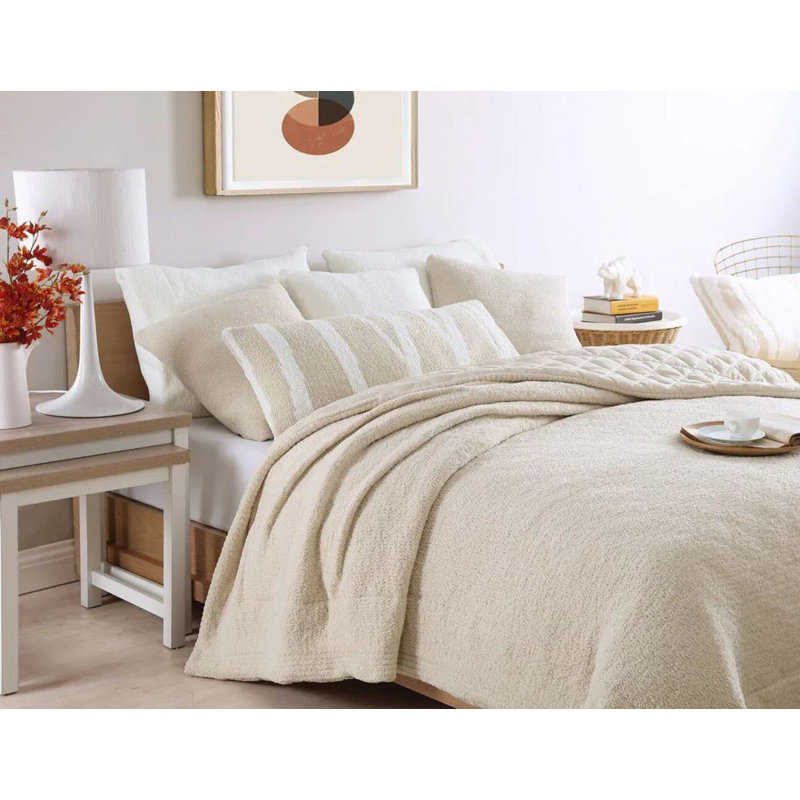 Sahara Tan and Off-White Memory Foam Lumbar Pillow