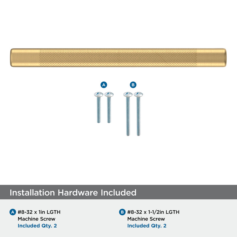Amerock Bronx 6-5/16 inch Champagne Bronze Knurled Cabinet Pull