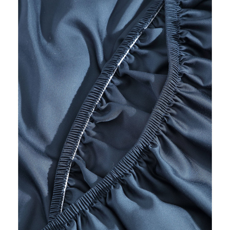 Midnight Blue Queen Bamboo Fitted Sheet