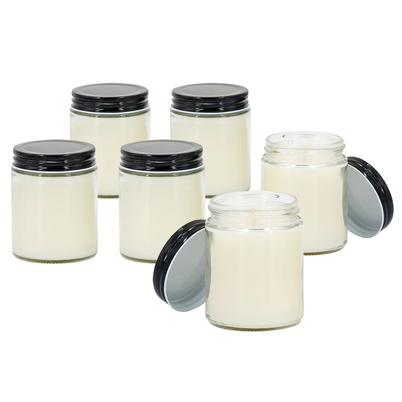 Earl Grey Scented Soy Wax Candle in Glass Jar