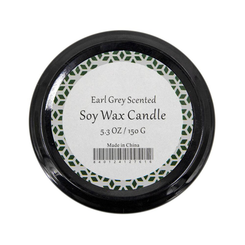Set of 9 Earl Grey Scented White Soy Wax Candles