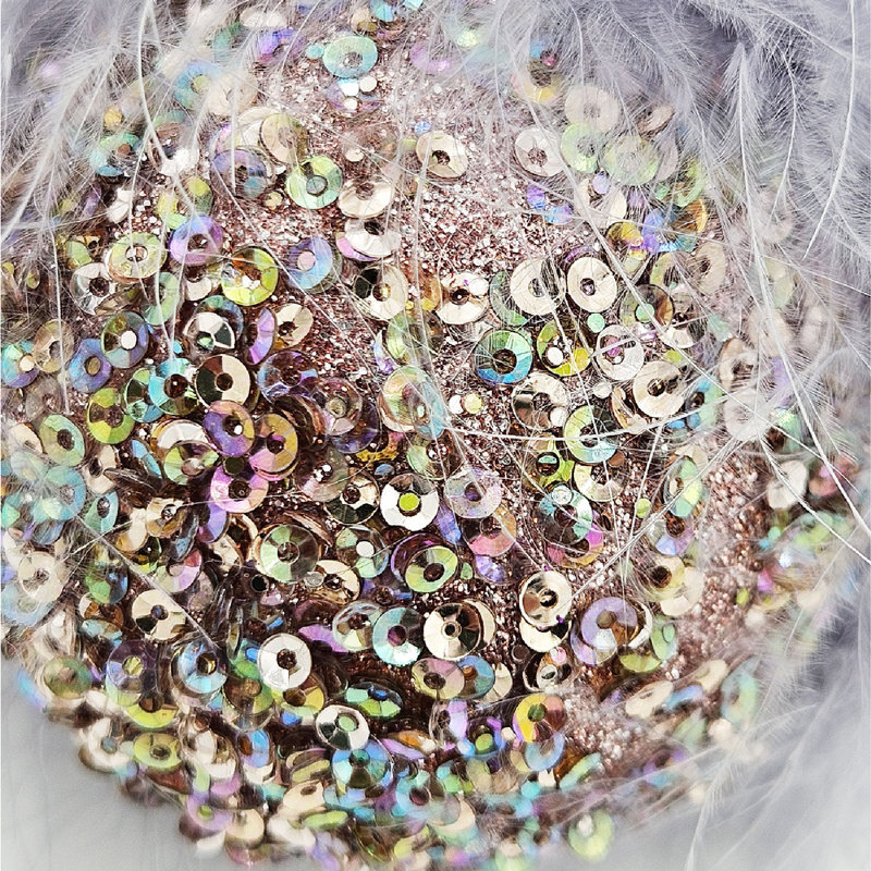 Set of 6 Pink and Blue Feathered Plastic Swan Ornaments