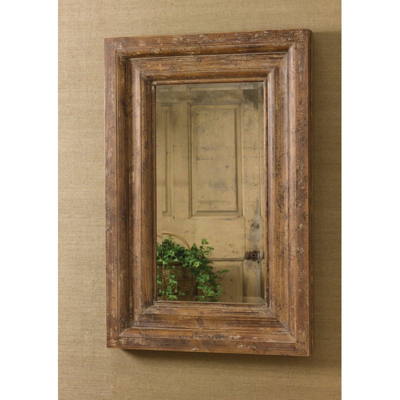 Jonesville Traditional Fir Wood Framed Rectangular Mirror