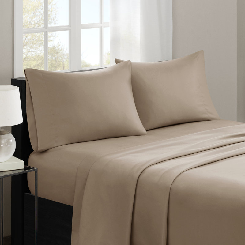 California King White Cotton Polyester Deep Pocket Sheet Set