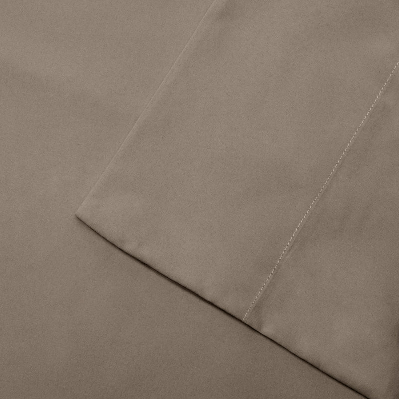 California King Blue Cotton Polyester Microfiber Sheet Set