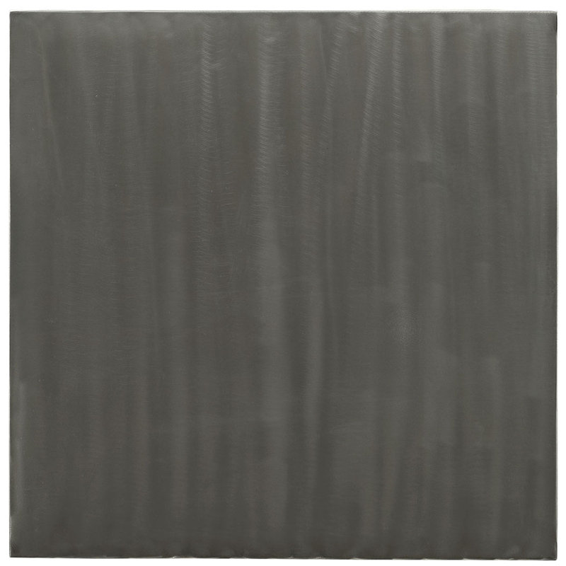 Gunmetal Gray Industrial Square Metal Dining Table
