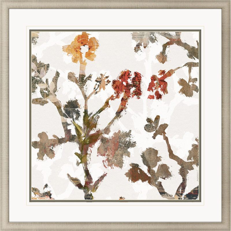 Sarah Lang Desert Floral Print with Champagne Gold Frame