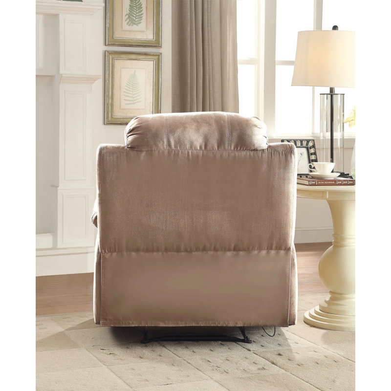 Parklon Brown Microfiber Recliner with Pillow Top Arms