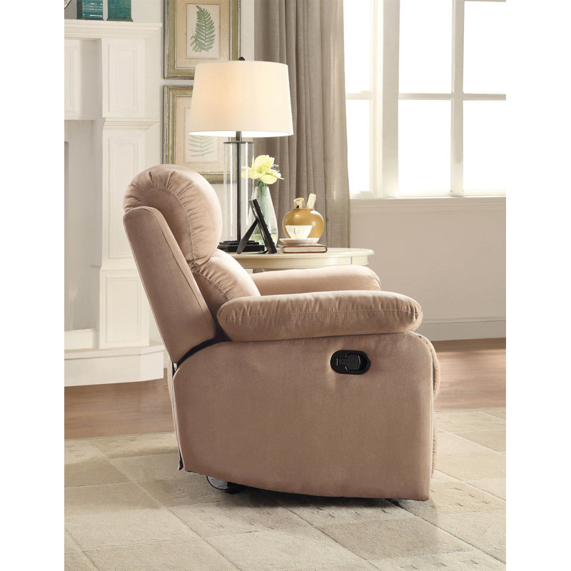 Parklon Brown Microfiber Recliner with Pillow Top Arms