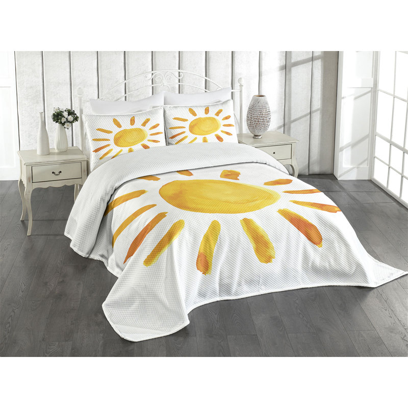 Ambesonne Ambesonne Yellow Bedspread