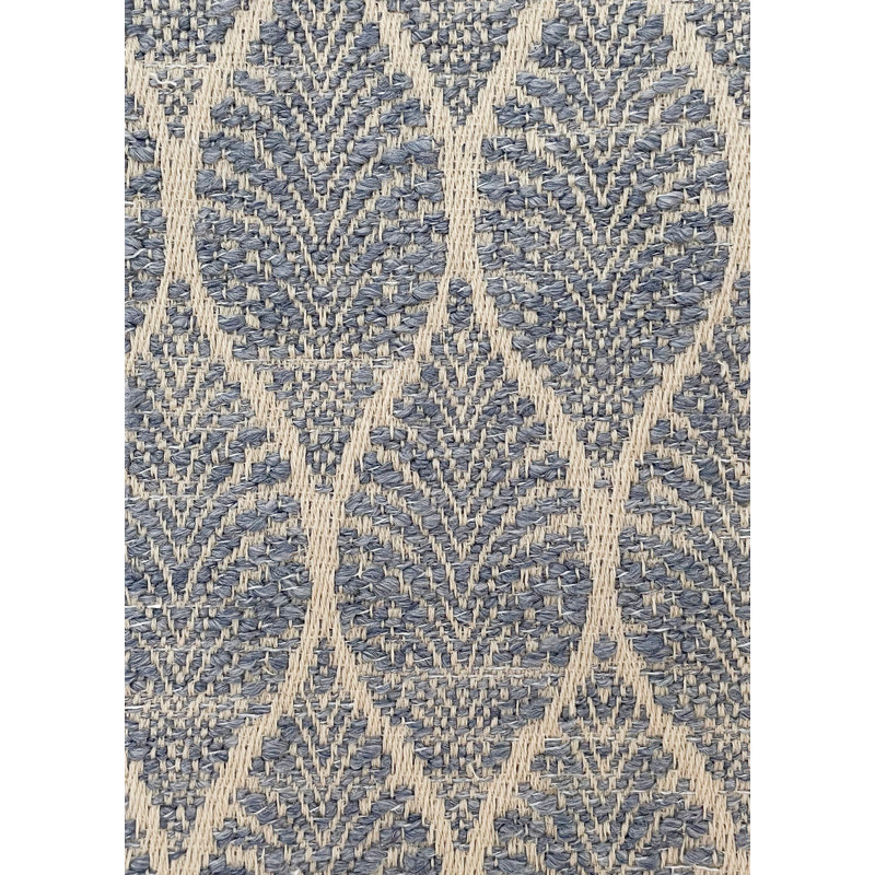 Indigo and White Geometric Acrylic Rectangle Placemat