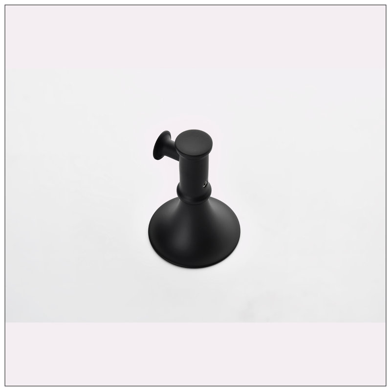 Matte Black 6-Piece Brass Bathroom Hardware Set