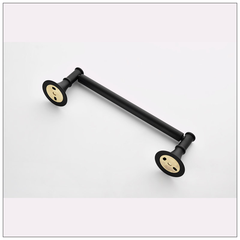 Matte Black 6-Piece Brass Bathroom Hardware Set