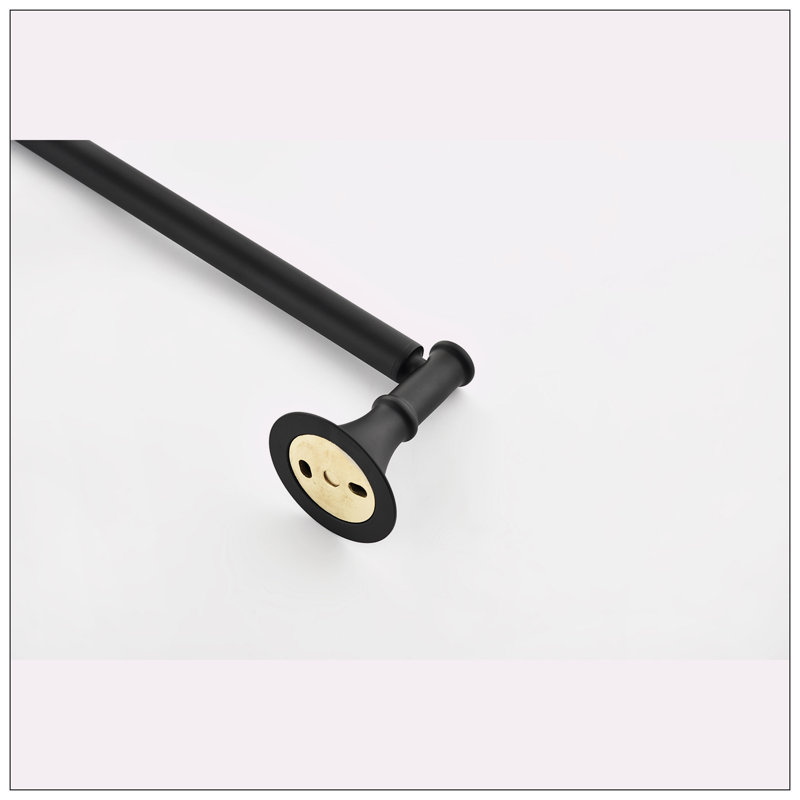 Matte Black 6-Piece Brass Bathroom Hardware Set