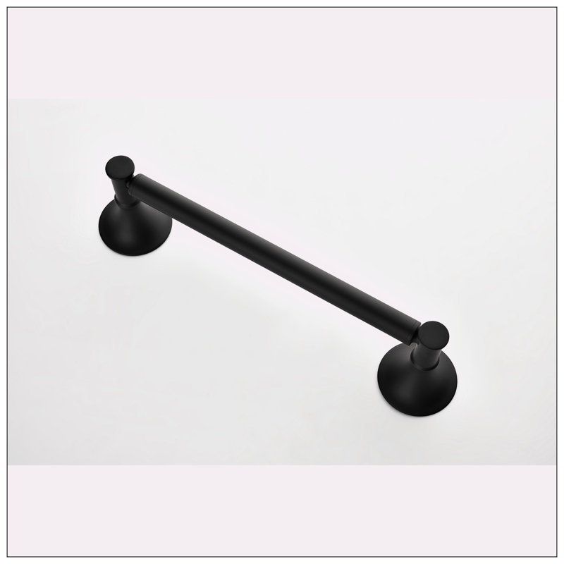 Matte Black 6-Piece Brass Bathroom Hardware Set