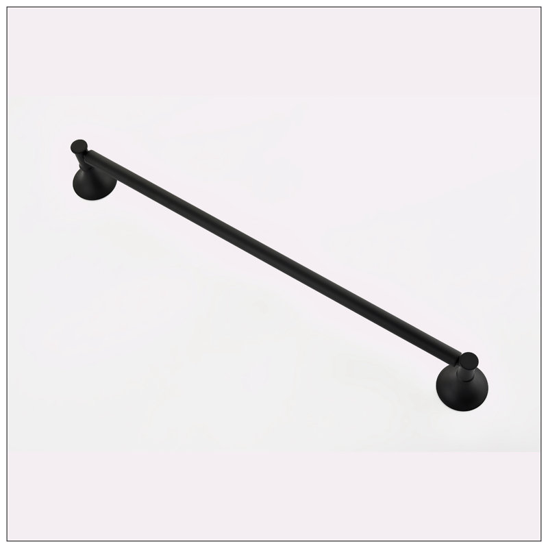 Matte Black 6-Piece Brass Bathroom Hardware Set