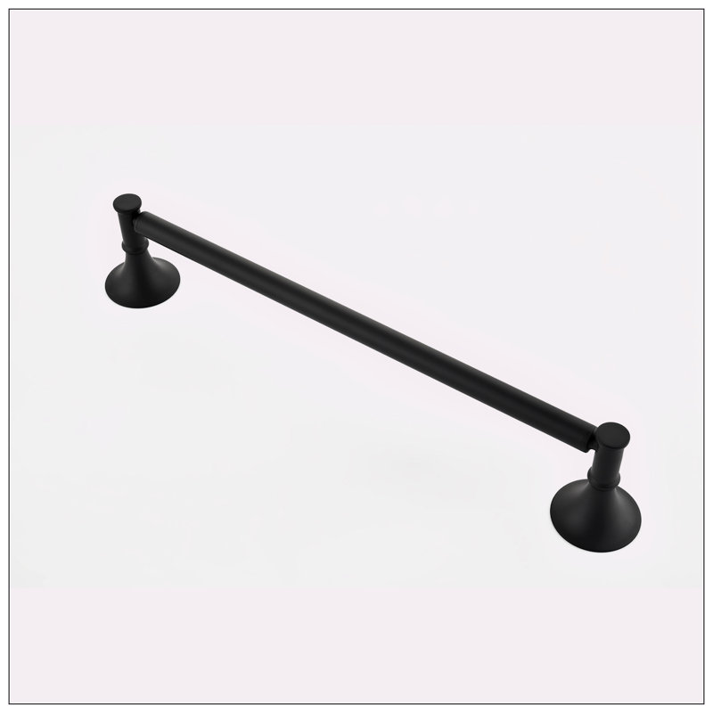 Matte Black 6-Piece Brass Bathroom Hardware Set