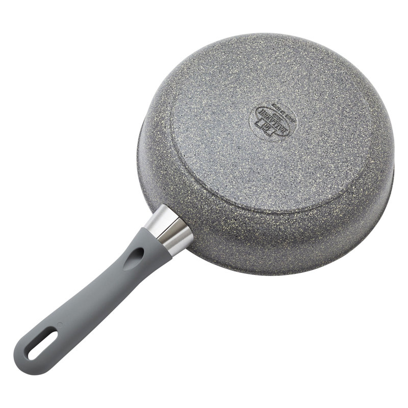 2.6-Qt Gray Aluminum Nonstick Sauté Pan with Lid