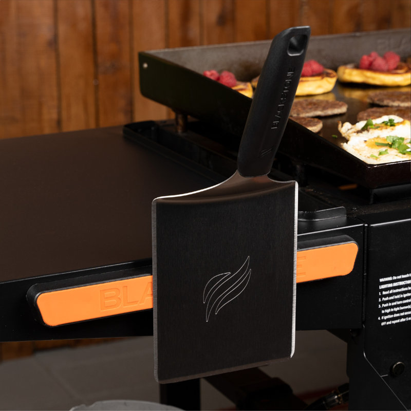 Black Magnetic Metal Griddle Tool and Beverage Holder