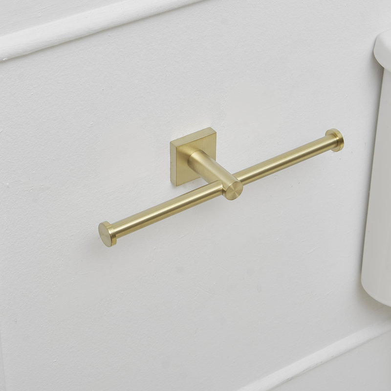 Brushed Gold 5-Piece Stainless Steel Bathroom Hardware Set