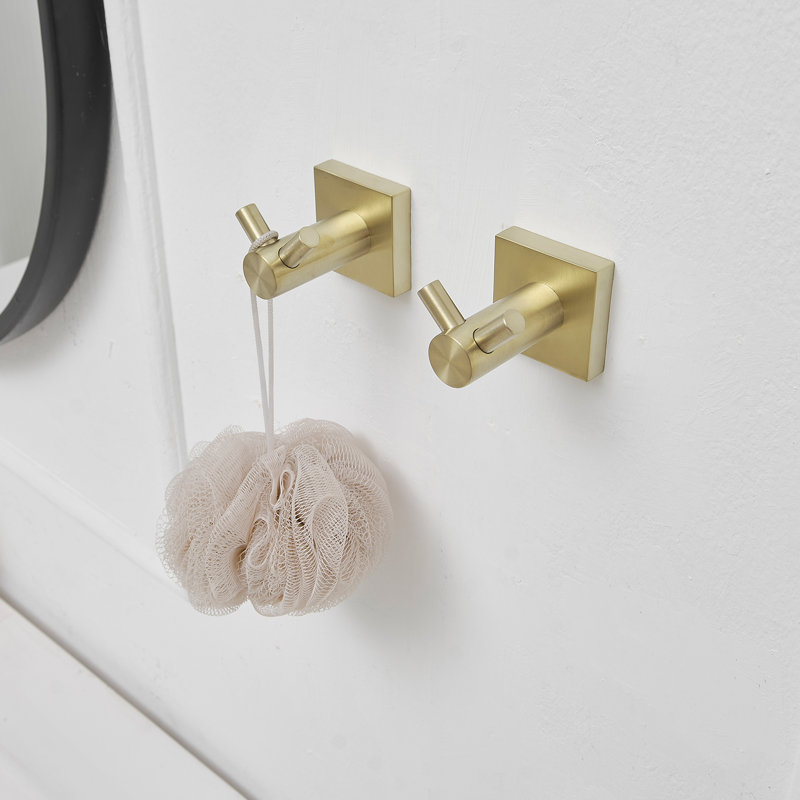 Brushed Gold 5-Piece Stainless Steel Bathroom Hardware Set