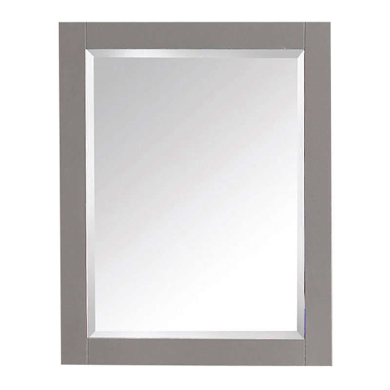 Gray Rectangular Wood Framed Mirror 24" x 30"
