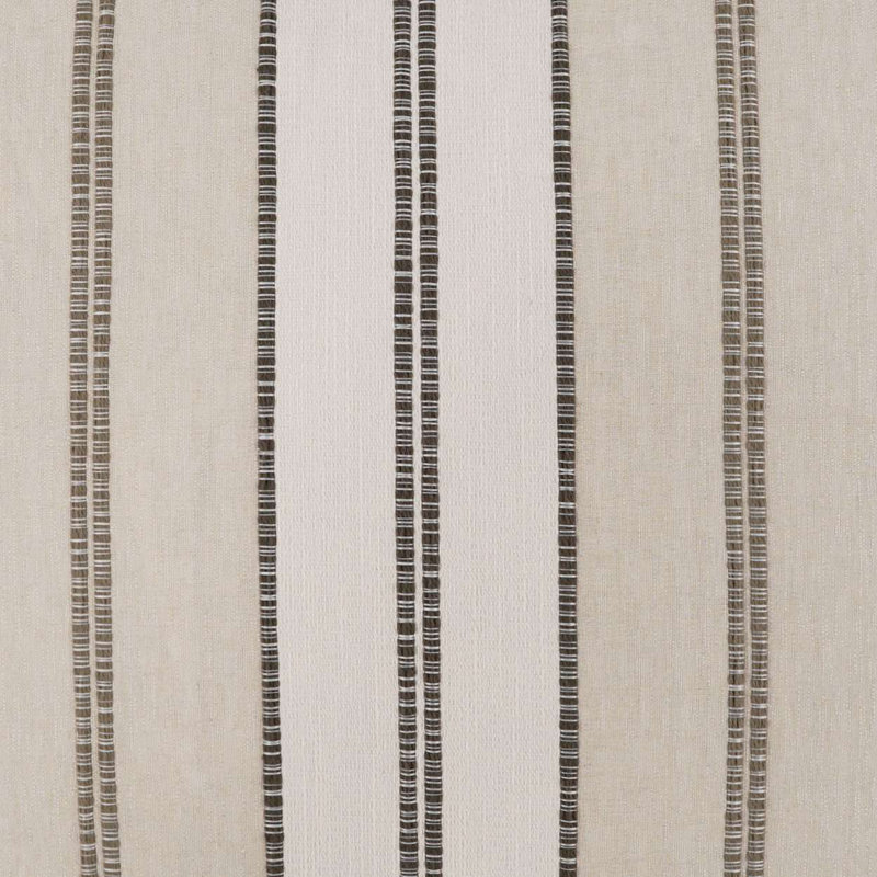 Bella Beige and Black Striped Square Throw Pillow
