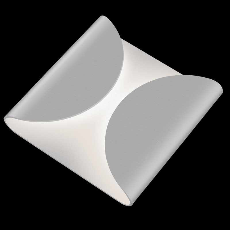 Gray Aluminum Dimmable LED Wall Sconce