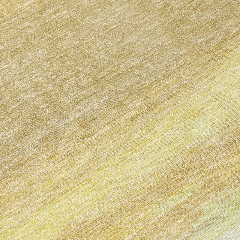 Tan and Beige Stripe Machine Washable Runner Rug