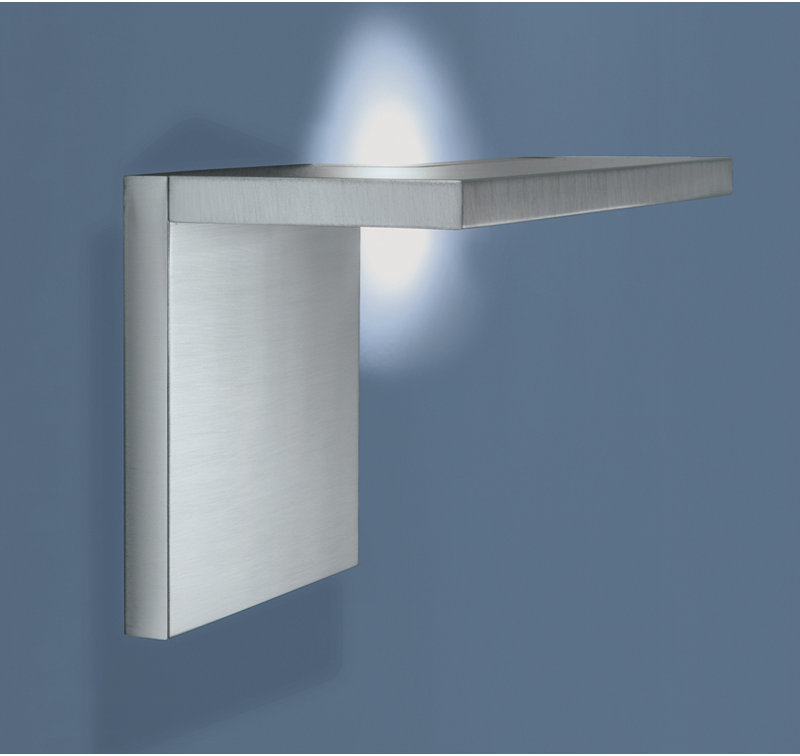 Edge 8.5'' Silver and White LED Flush Mount Sconce