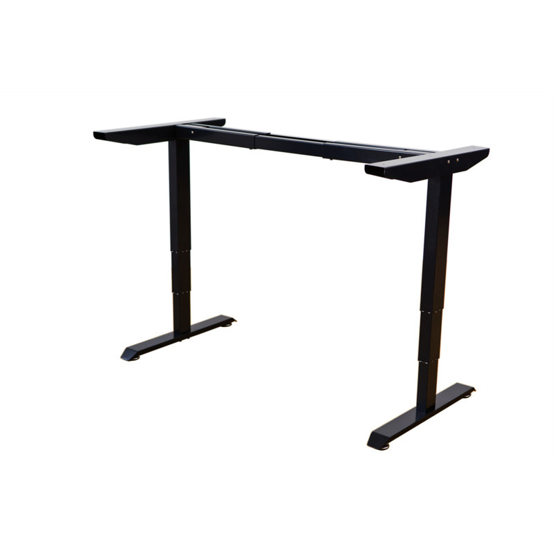 Black 50'' Electric Height Adjustable Desk Frame with Dual Motor