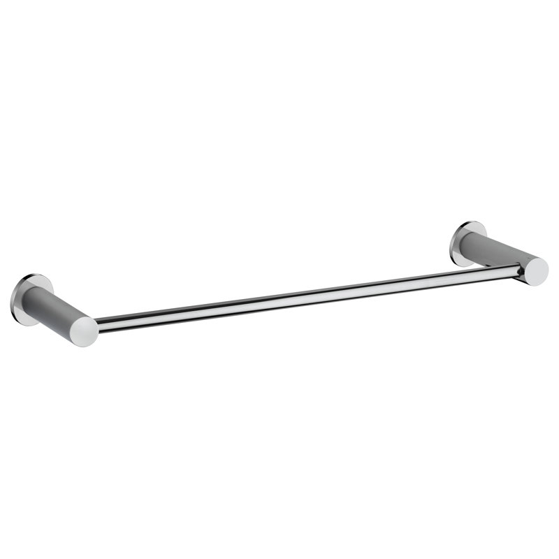 Modern Chrome Wall Mounted Bathroom Towel Bar