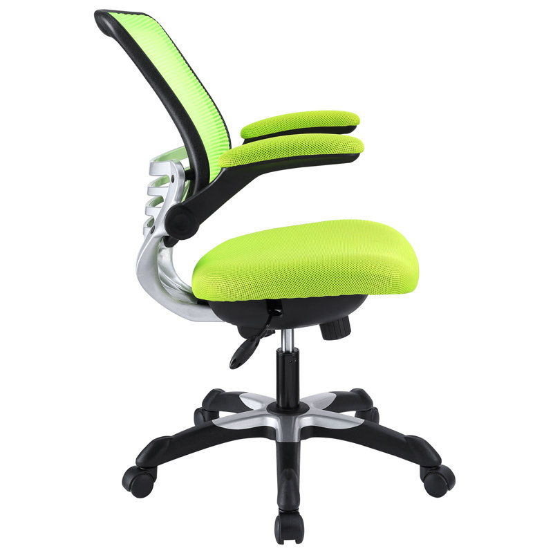 ErgoFlex Red Vinyl Swivel Office Chair with Adjustable Arms