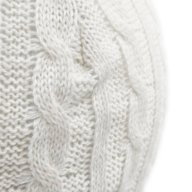 Set of 6 White Knitted Sweater Hanging Ornaments