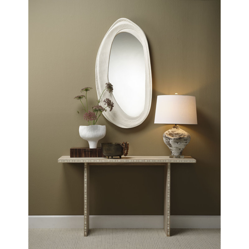 Cream Ceramic Table Lamp with White Linen Shade