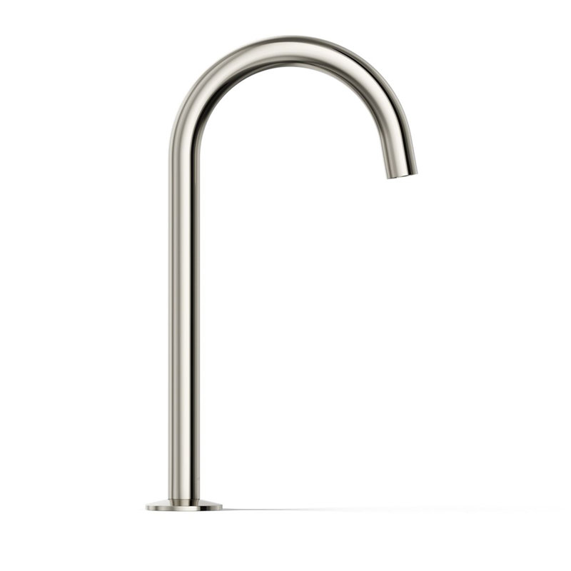 Polished Chrome Modern Sink Faucet Spout with Laminar Flow Aerator