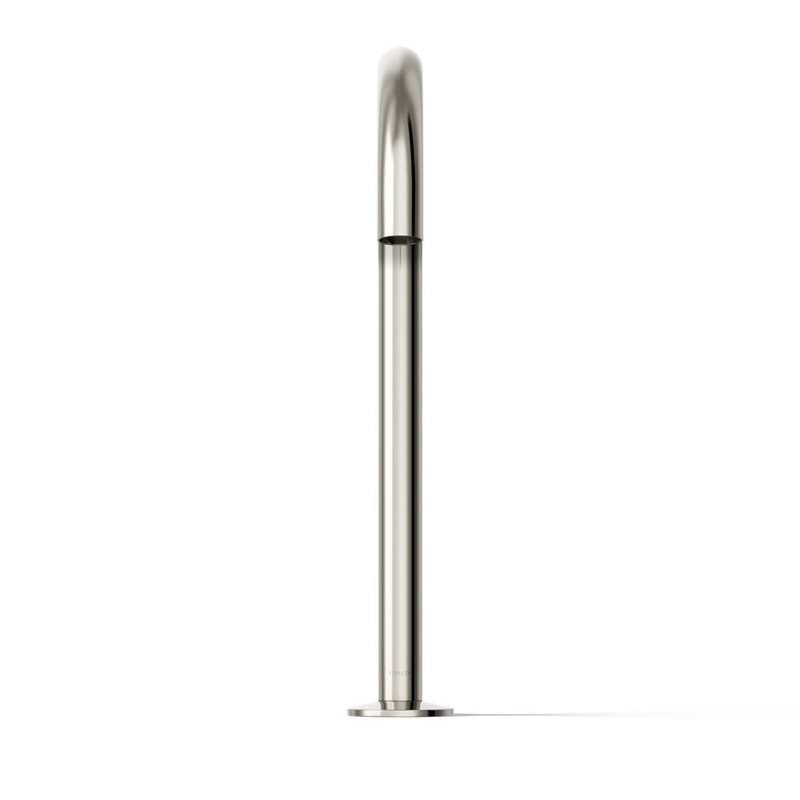 Polished Chrome Modern Sink Faucet Spout with Laminar Flow Aerator