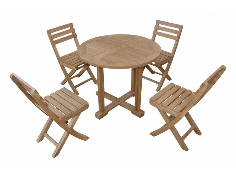 Montage Alabama 5-Piece Teak Outdoor Bistro Set